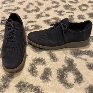 Men’s Cole Haan blue suede oxfords sz 10 grand 2.0